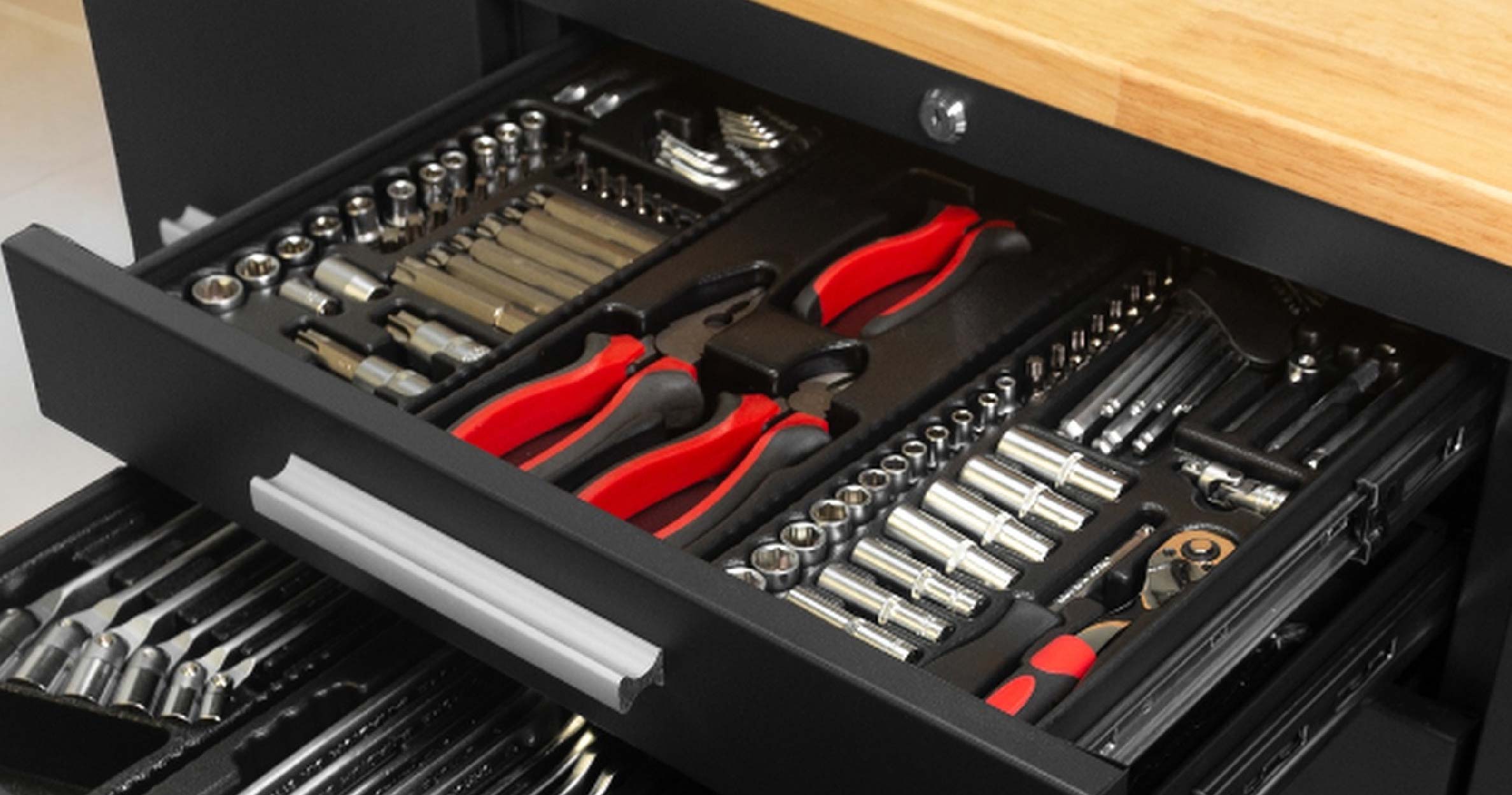 Plastic tool drawer inserts