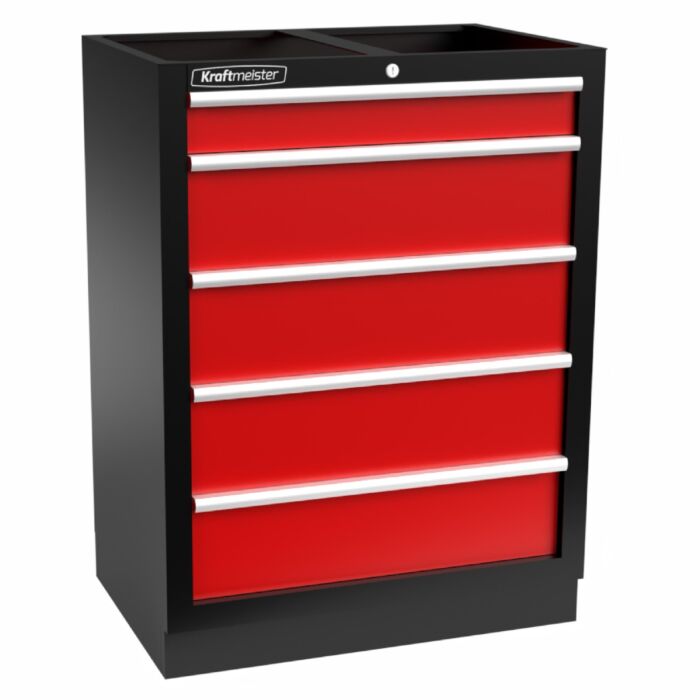 Kraftmeister Standard tool cabinet 5 drawers red