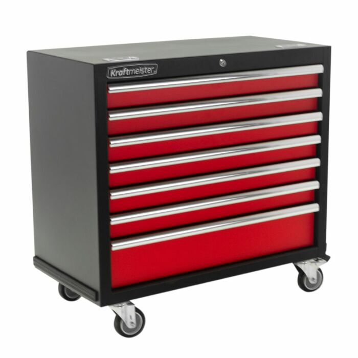 Kraftmeister Tool Trolley XL 7 Drawers Standard Red