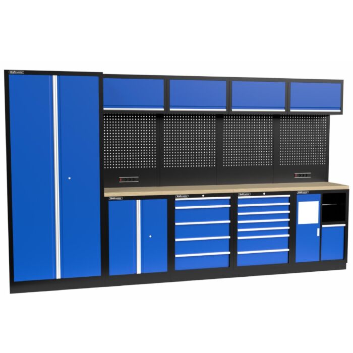 Kraftmeister Standard garage storage system New Jersey plywood blue