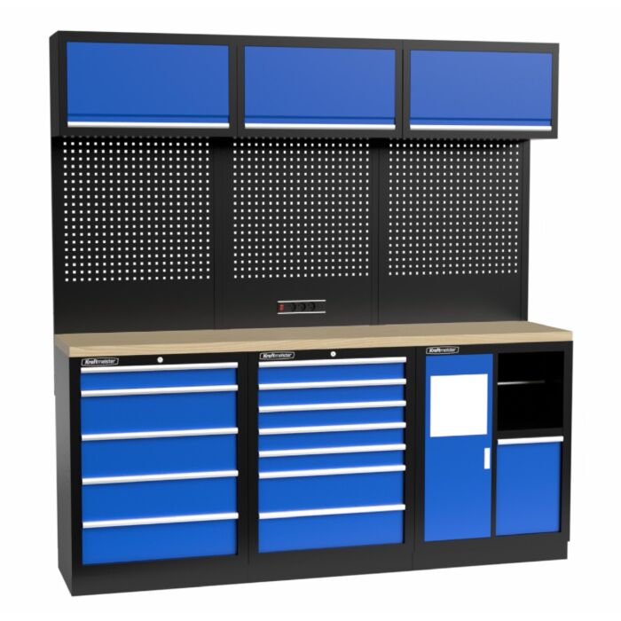 Kraftmeister Standard garage storage system Maryland plywood blue