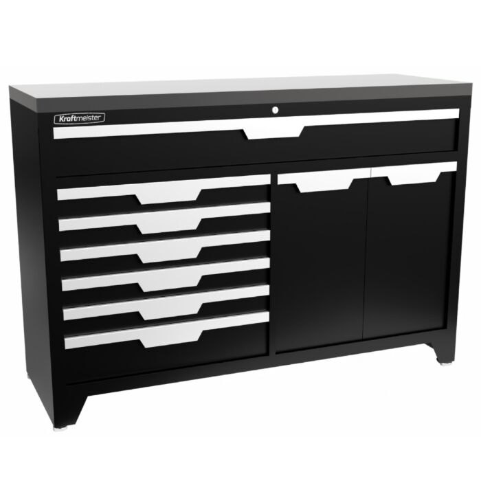 Kraftmeister Standard tool cabinet XL stainless steel black