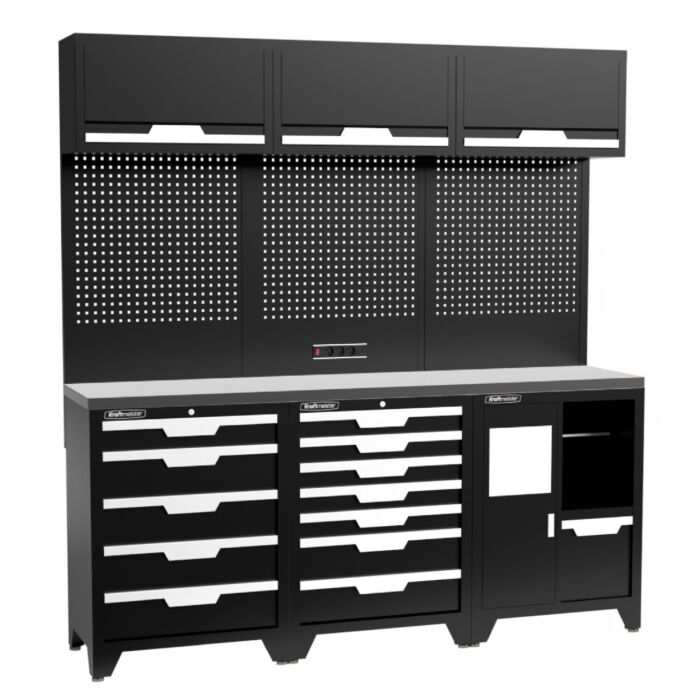 Kraftmeister Standard garage storage system Maryland stainless steel black