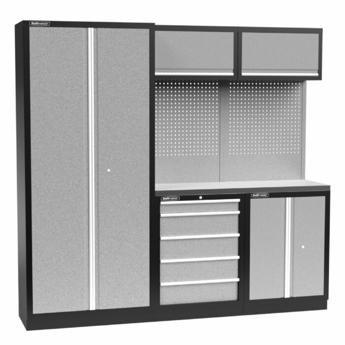 Kraftmeister Standard garage storage system Arkansas stainless steel grey