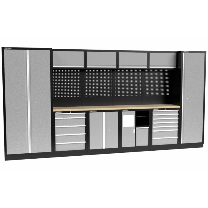 Kraftmeister Standard garage storage system Utah plywood grey