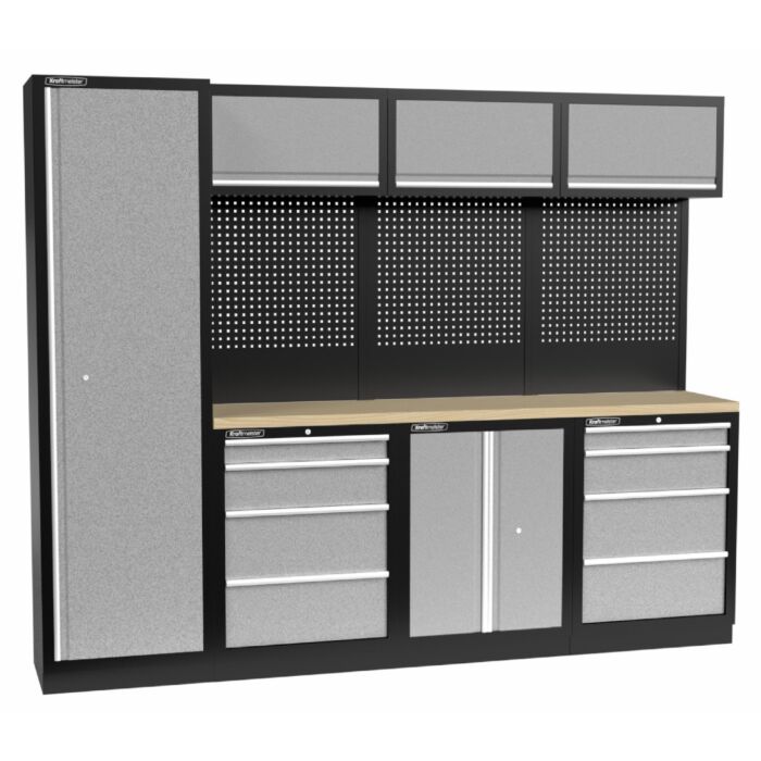 Kraftmeister Standard garage storage system Arizona plywood grey