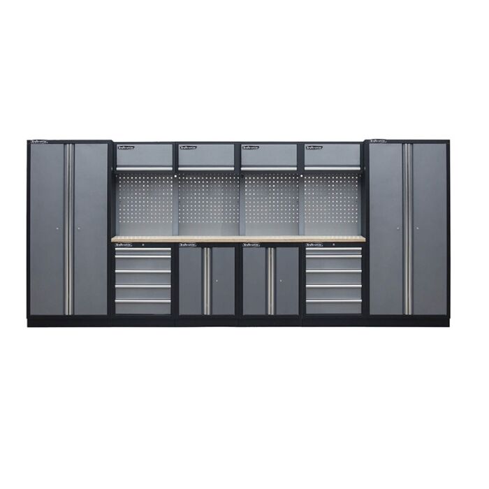 Kraftmeister Standard garage storage system Texas plywood grey