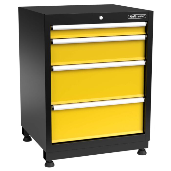 Kraftmeister Premium tool cabinet 4 drawers yellow