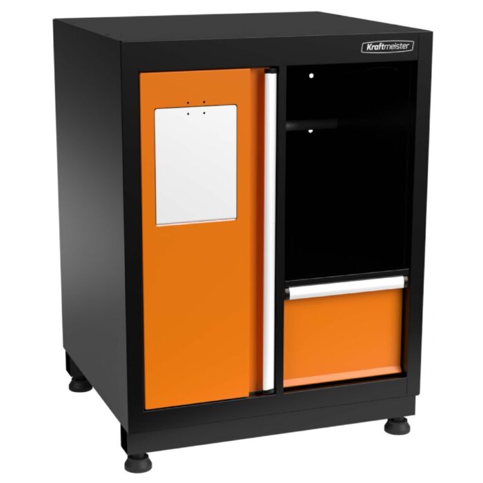 Kraftmeister Premium bin with paper roll holder orange