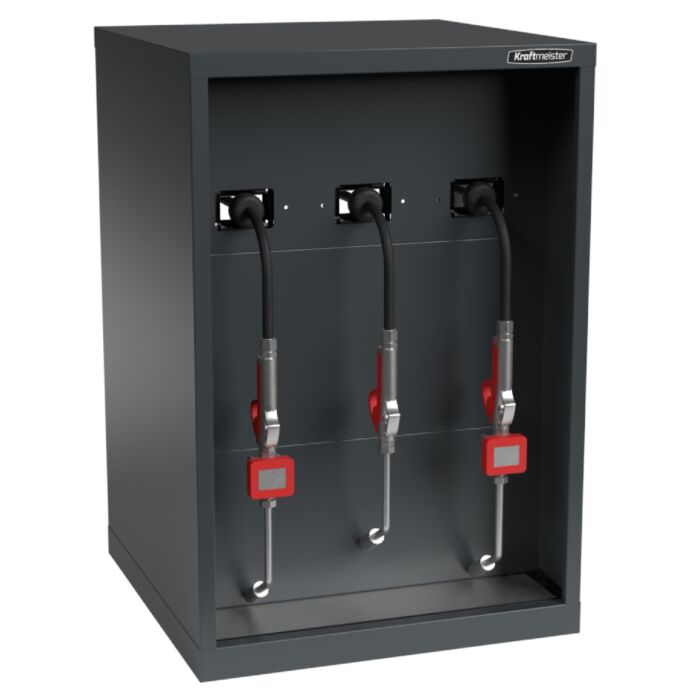 Kraftmeister Expert cabinet with 3 hose reels for liquids XL anthracite