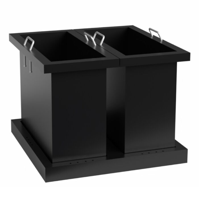 Kraftmeister Expert waste separation bin 2 containers for drawer storage cabinet black