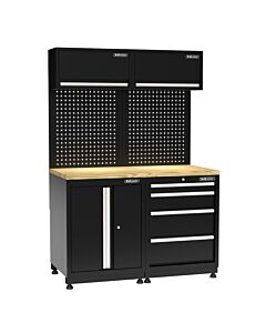 Kraftmeister Pro garage storage system Hobart oak black