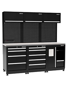 Kraftmeister Pro garage storage system Alice Springs stainless steel black