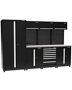 Kraftmeister Pro garage storage system Darwin stainless steel black