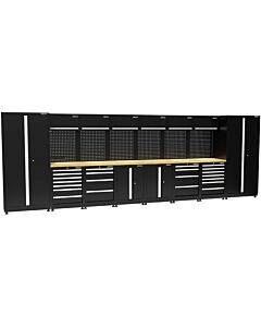 Kraftmeister Pro garage storage system Cairns oak black