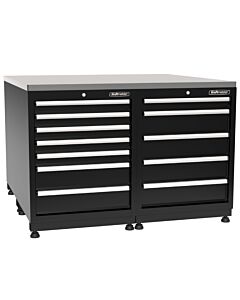 Kraftmeister Pro workstation Fraser Island stainless steel black