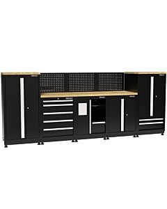 Kraftmeister Pro garage storage system Gosford oak black