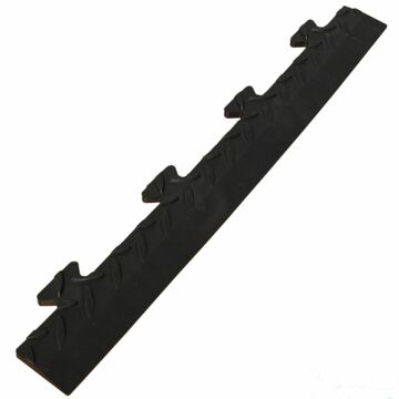 George Tools garage floor tile edge piece male diamond black