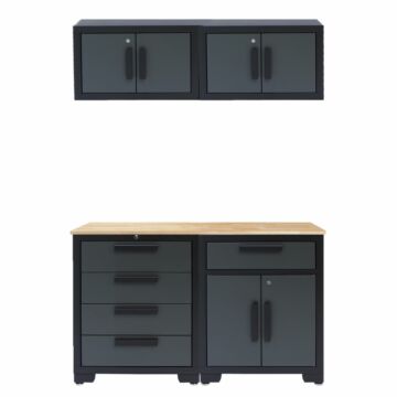 George Tools Budget garage storage system Rheinhessen rubberwood grey