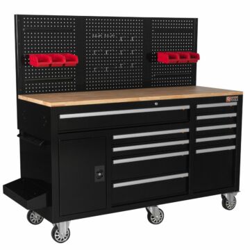 George Tools mobile workbench 157 cm black