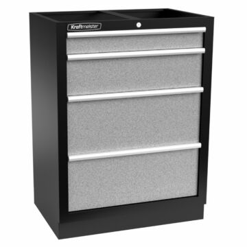 Kraftmeister Standard tool cabinet 4 drawers grey