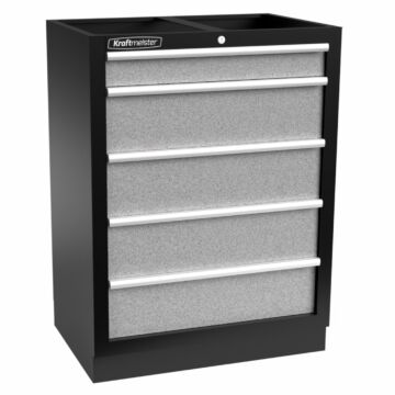 Kraftmeister Standard tool cabinet 5 drawers grey