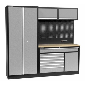 Kraftmeister Standard garage storage system Iowa plywood grey