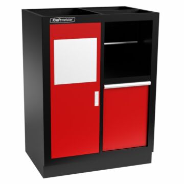 Kraftmeister Standard bin with paper roll holder red