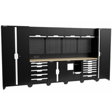 Kraftmeister Standard garage storage system Michigan plywood black