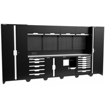 Kraftmeister Standard garage storage system Michigan stainless steel black