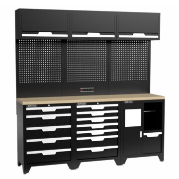 Kraftmeister Standard garage storage system Maryland plywood black