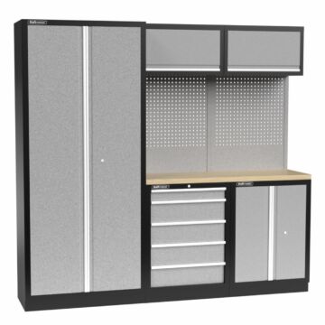 Kraftmeister Standard garage storage system Arkansas plywood grey