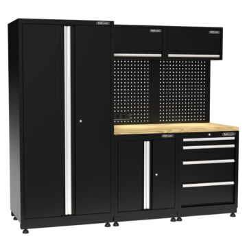 Kraftmeister Pro garage storage system Adelaide oak black