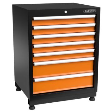 Kraftmeister Premium tool cabinet 7 drawers orange