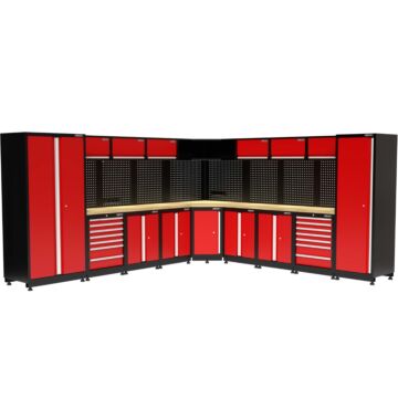 Kraftmeister Premium garage storage system Toronto oak red