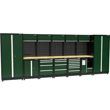 Kraftmeister modular garage system Montreal Nextgen Green