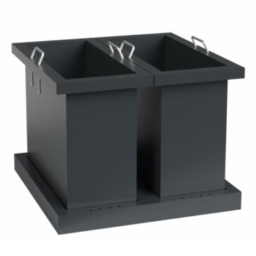 Kraftmeister Expert waste separation bin 2 containers for drawer storage cabinet anthracite