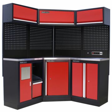 Kraftmeister Standard garage storage system Oregon stainless steel red