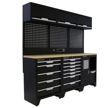 Kraftmeister Standard garage storage system Maryland plywood black