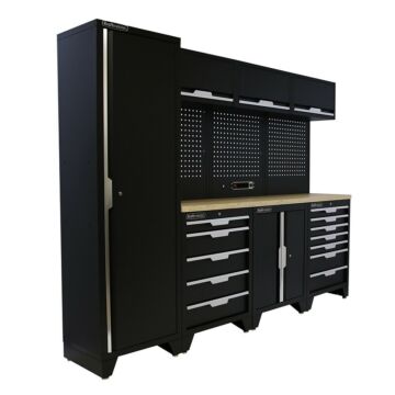 Kraftmeister Standard garage storage system Delaware plywood black