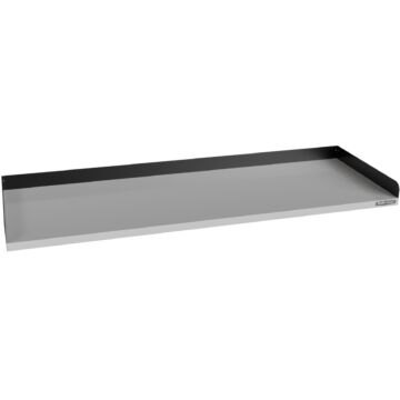 Kraftmeister Pro stainless steel worktop 200 cm with black edge